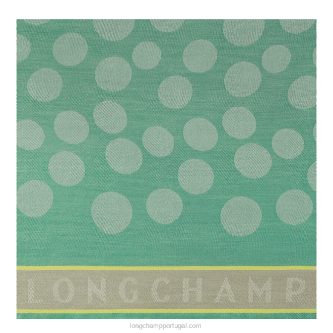 Longchamp 6DPZ993 grama/luz verde homens estola coleção primavera/verão 2023