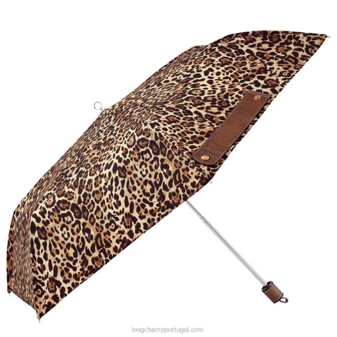 Longchamp 6DPZ966 estampa de pantera homens x d'heygere guarda-chuva