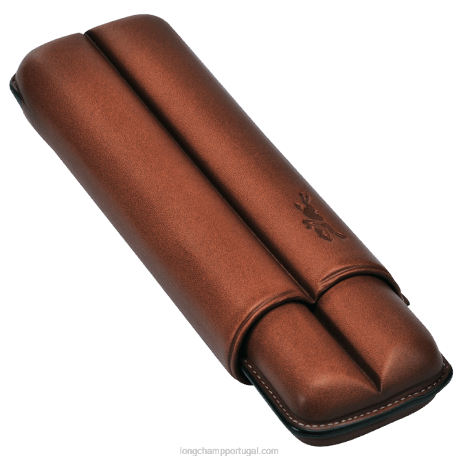 Longchamp 6DPZ1136 marrom homens caixa de charutos de outras linhas
