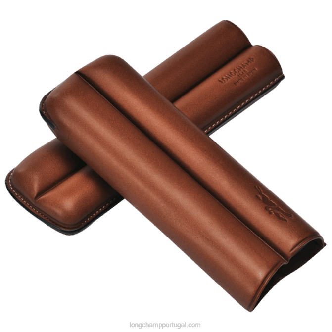 Longchamp 6DPZ1136 marrom homens caixa de charutos de outras linhas
