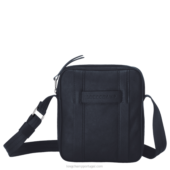 Longchamp 6DPZ1088 azul da meia noite homens bolsa tiracolo 3d xs