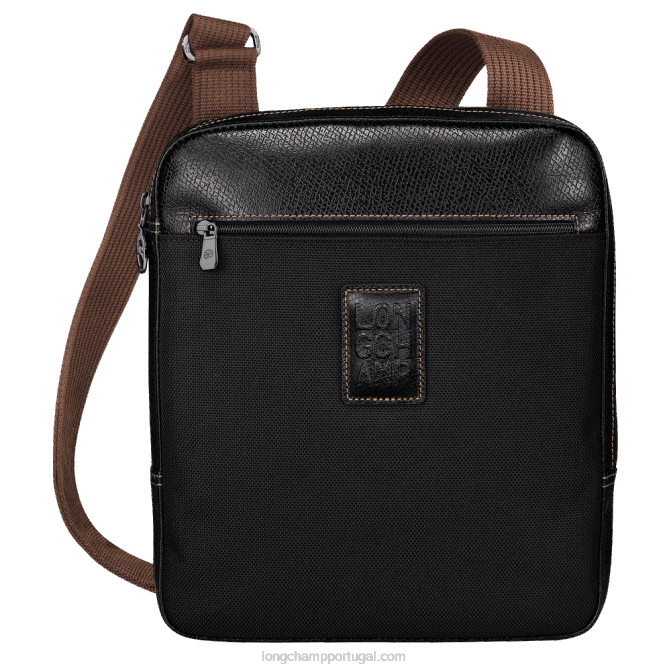 Longchamp 6DPZ1092 preto homens bolsa transversal boxford m