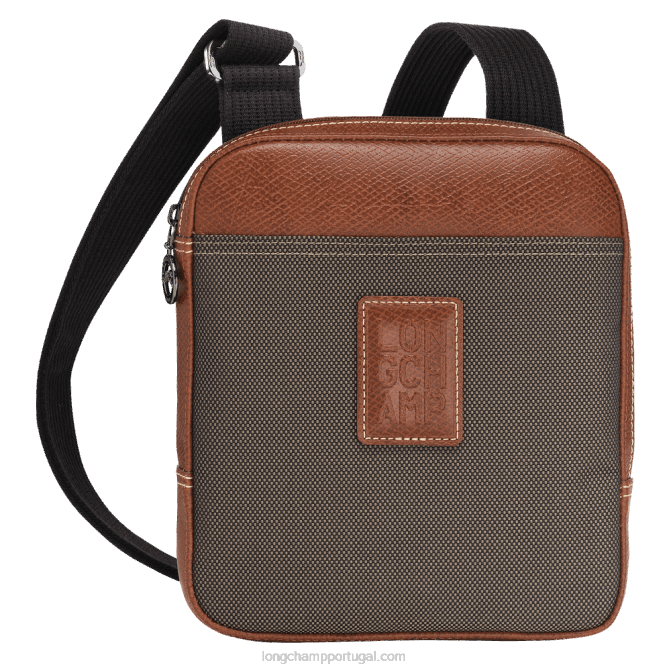 Longchamp 6DPZ1108 marrom homens bolsa transversal boxford xs