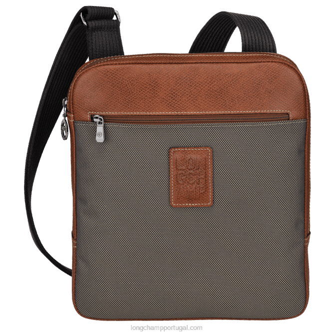 Longchamp 6DPZ1110 marrom homens bolsa transversal boxford m