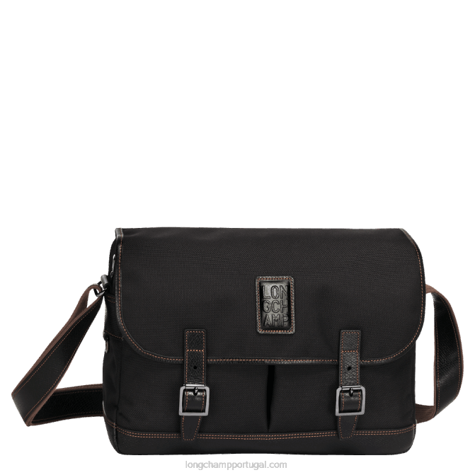 Longchamp 6DPZ1112 preto homens bolsa transversal boxford l