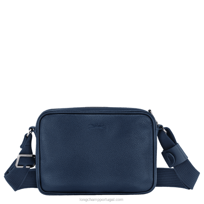 Longchamp 6DPZ1118 marinha homens Bolsa para câmera Le Foulonne s