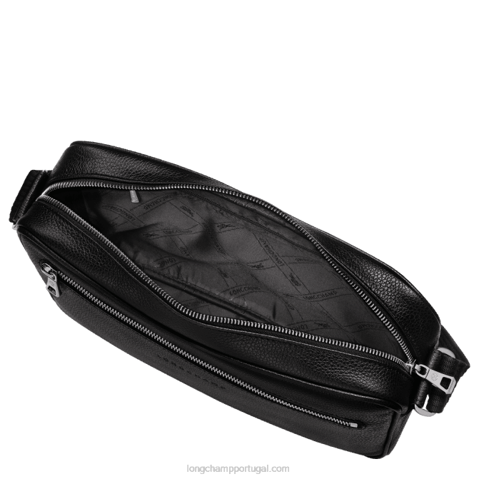 Longchamp 6DPZ1119 preto homens Bolsa para câmera Le Foulonne m