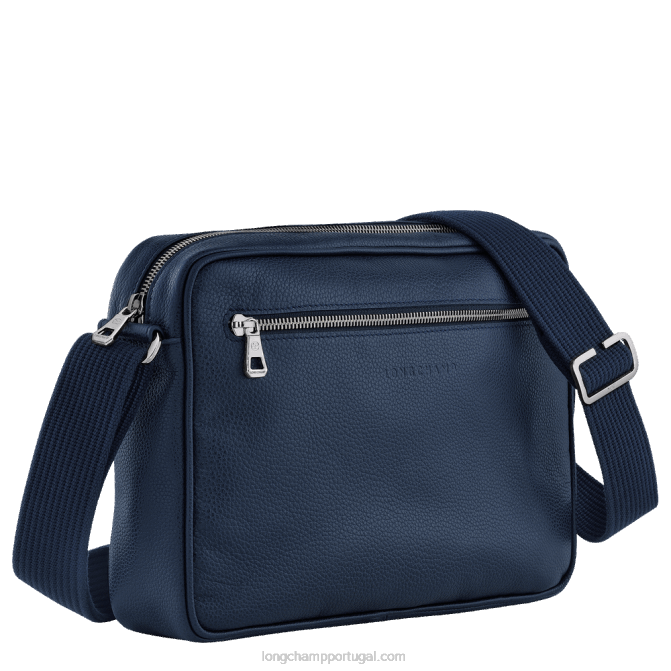 Longchamp 6DPZ1120 marinha homens Bolsa para câmera Le Foulonne m