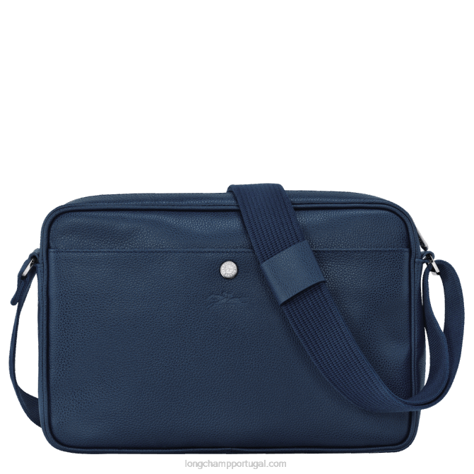 Longchamp 6DPZ1120 marinha homens Bolsa para câmera Le Foulonne m