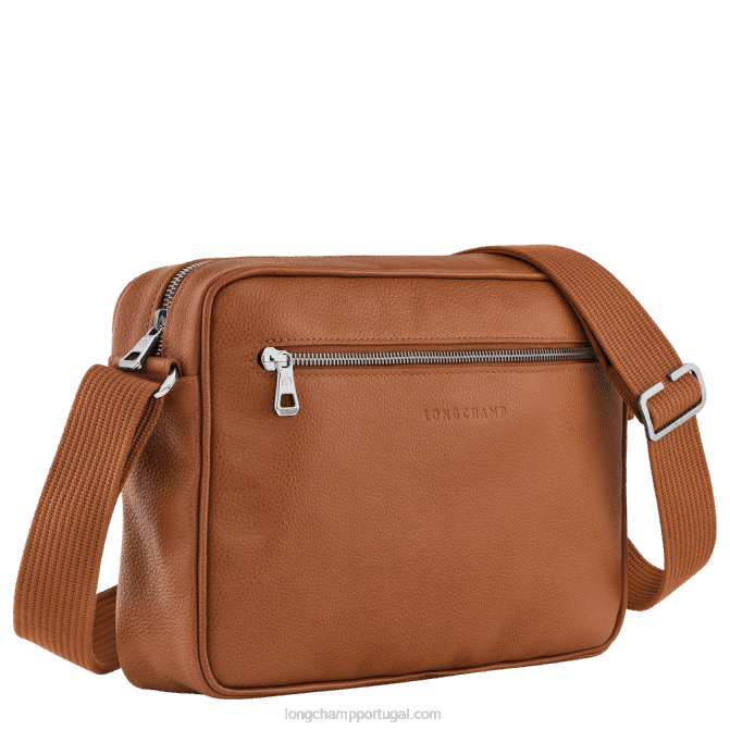 Longchamp 6DPZ1121 caramelo homens Bolsa para câmera Le Foulonne m