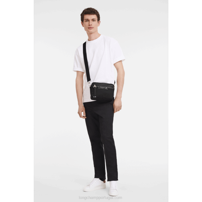 Longchamp 6DPZ337 preto homens bolsa para câmera le pliage energy s