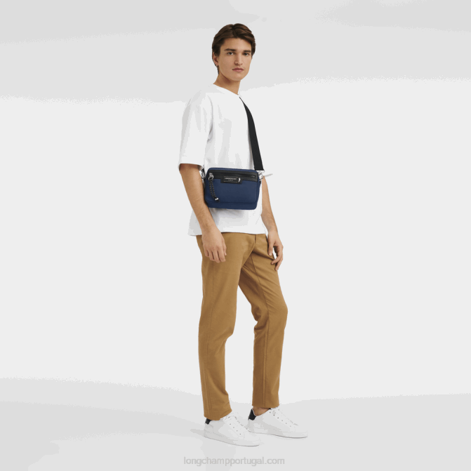 Longchamp 6DPZ338 marinha homens bolsa para câmera le pliage energy s