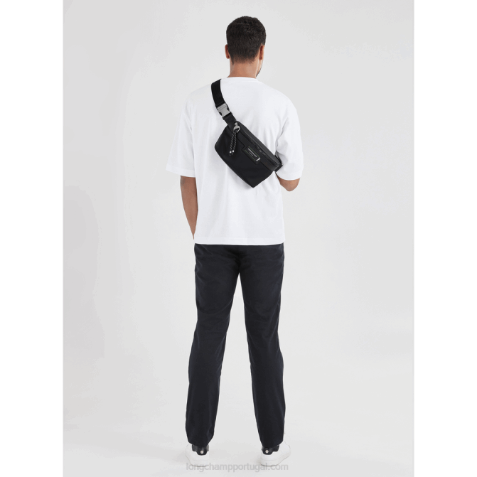 Longchamp 6DPZ461 preto homens bolsa de cintura le pliage energy