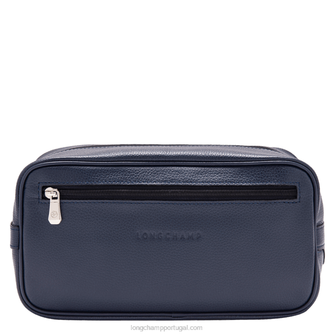 Longchamp 6DPZ873 marinha homens estojo de toalete Le Foulonne