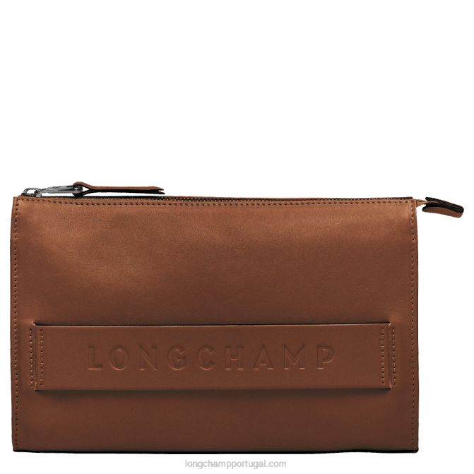 Longchamp 6DPZ723 conhaque homens bolsa 3d