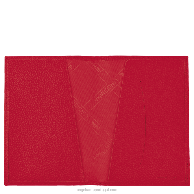 Longchamp 6DPZ727 amor homens Capa para passaporte Le Foulonne