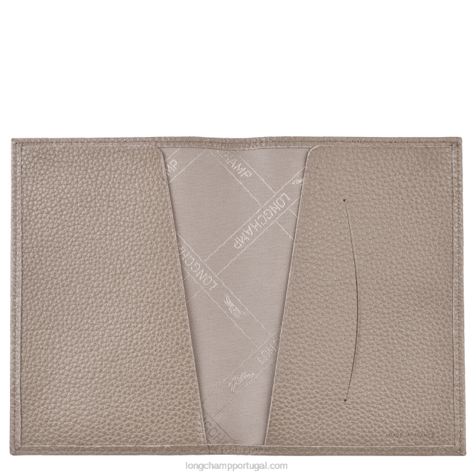 Longchamp 6DPZ728 rola homens Capa para passaporte Le Foulonne