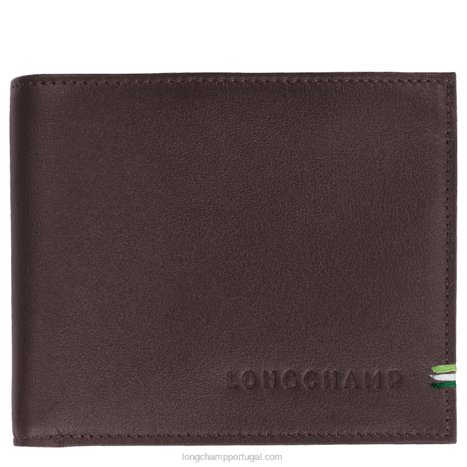 Longchamp 6DPZ1128 moca homens carteira sur seine