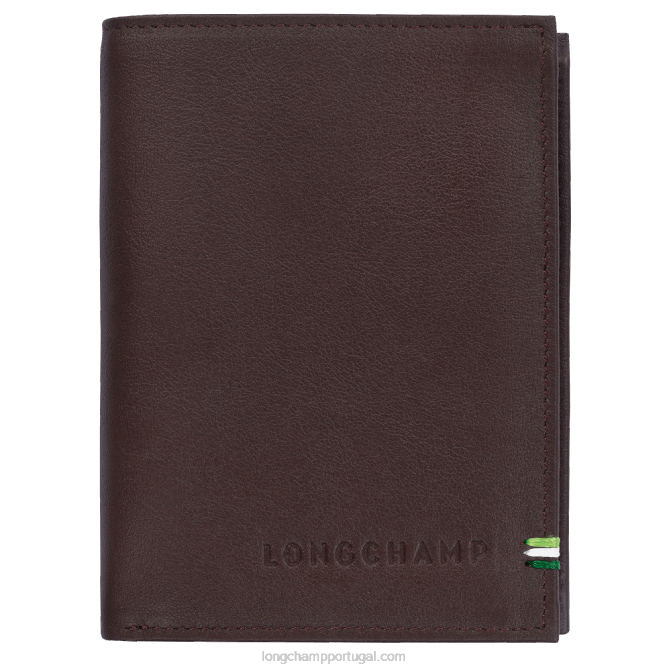 Longchamp 6DPZ1130 moca homens carteira sur seine