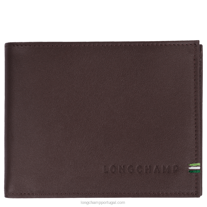 Longchamp 6DPZ1131 moca homens carteira sur seine