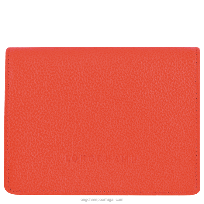 Longchamp 6DPZ596 laranja homens carteira Le Foulonne