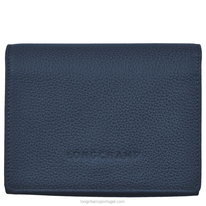 Longchamp 6DPZ601 marinha homens carteira Le Foulonne