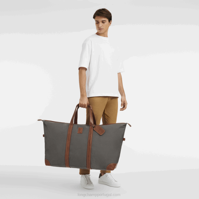 Longchamp 6DPZ766 marrom homens mala de viagem boxford l
