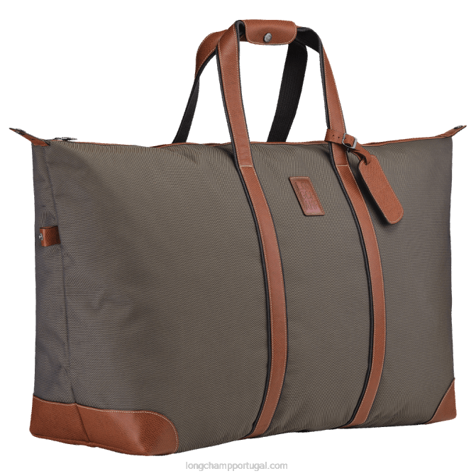 Longchamp 6DPZ766 marrom homens mala de viagem boxford l