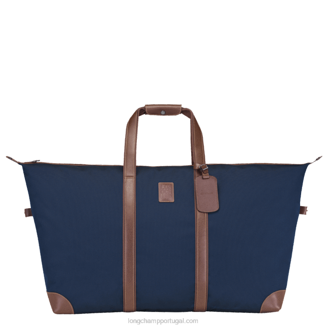 Longchamp 6DPZ767 azul homens mala de viagem boxford l