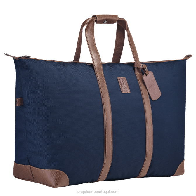 Longchamp 6DPZ767 azul homens mala de viagem boxford l