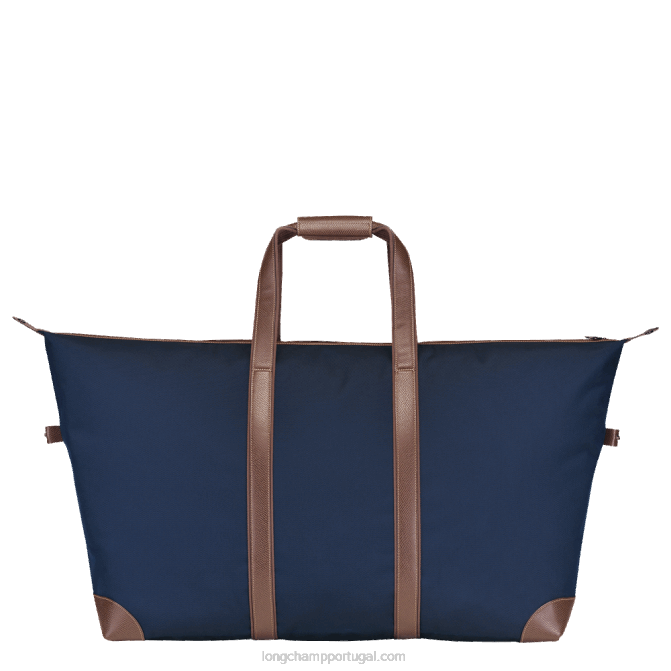 Longchamp 6DPZ767 azul homens mala de viagem boxford l
