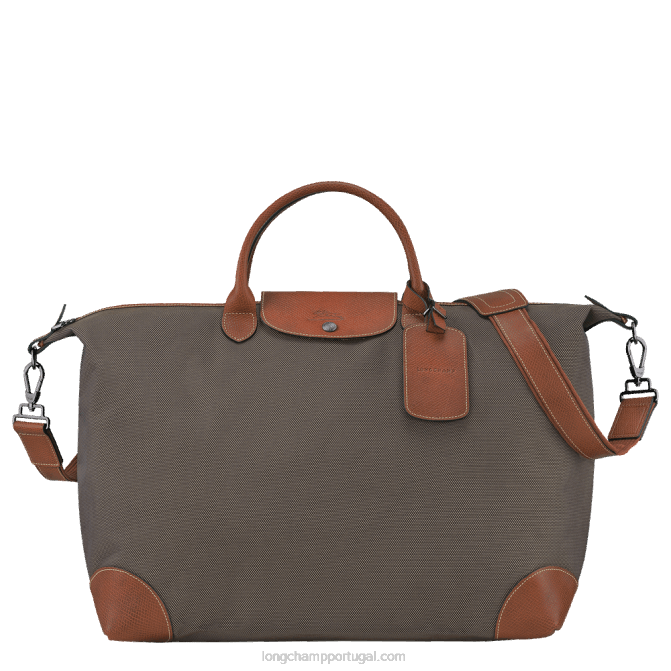 Longchamp 6DPZ769 marrom homens bolsa de viagem boxford s