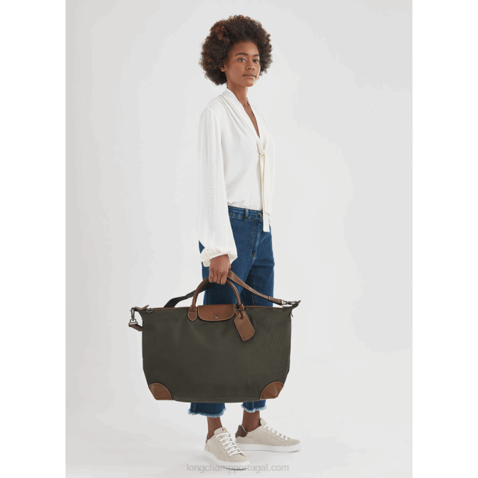 Longchamp 6DPZ769 marrom homens bolsa de viagem boxford s