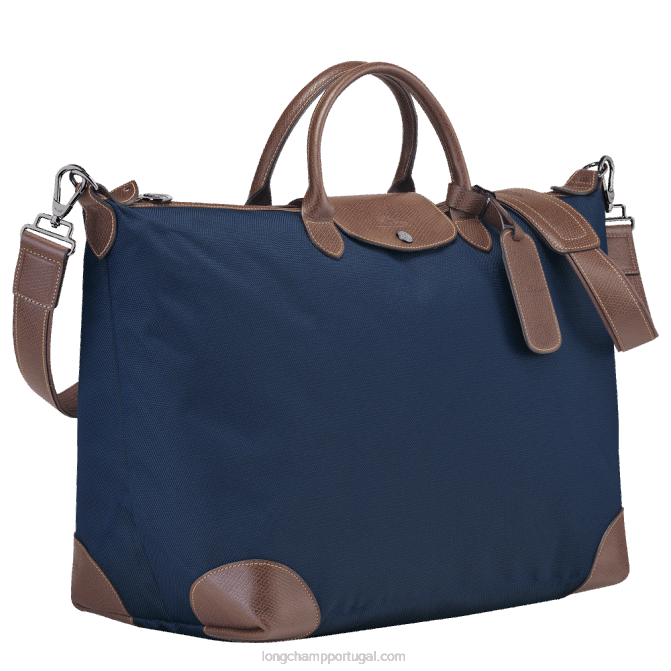 Longchamp 6DPZ770 azul homens bolsa de viagem boxford s