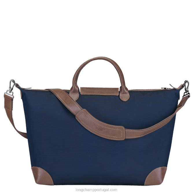 Longchamp 6DPZ770 azul homens bolsa de viagem boxford s