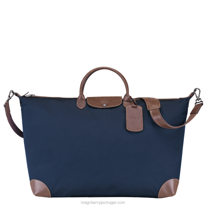 Longchamp 6DPZ773 azul homens mala de viagem boxford m