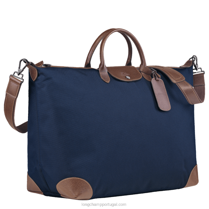 Longchamp 6DPZ773 azul homens mala de viagem boxford m