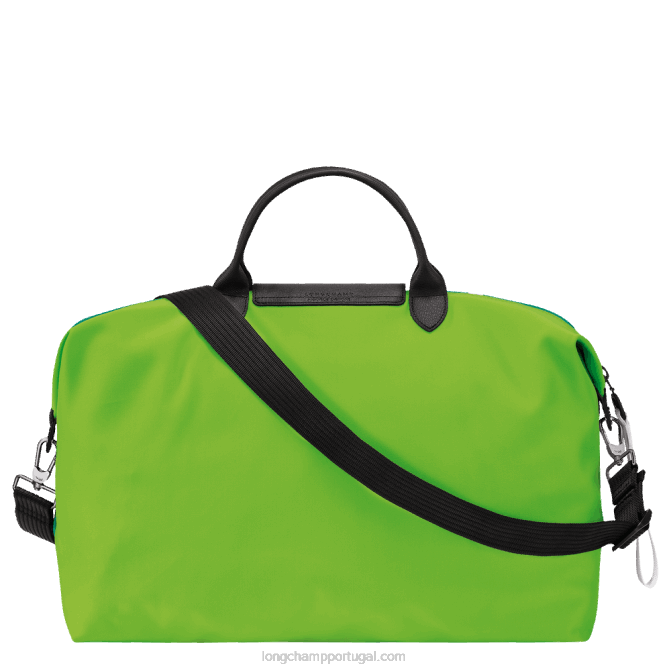 Longchamp 6DPZ777 grama/luz verde homens mala de viagem coleção le pliage s