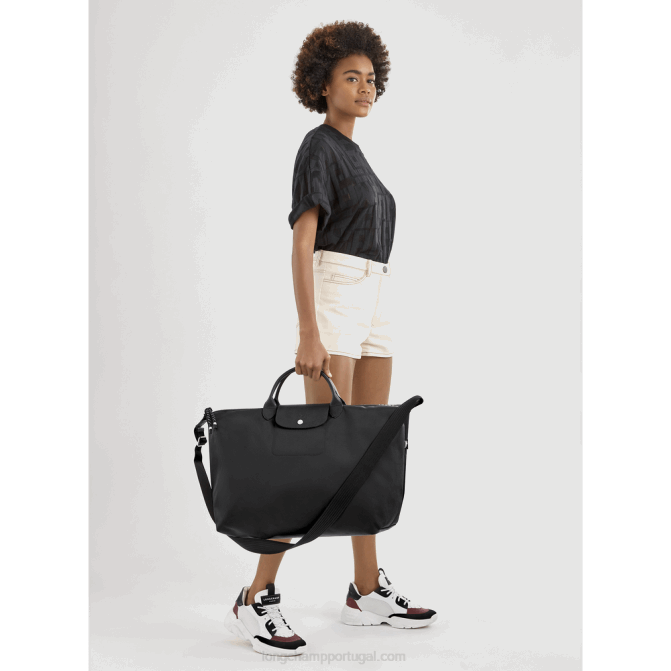 Longchamp 6DPZ780 preto homens bolsa de viagem le pliage energy s