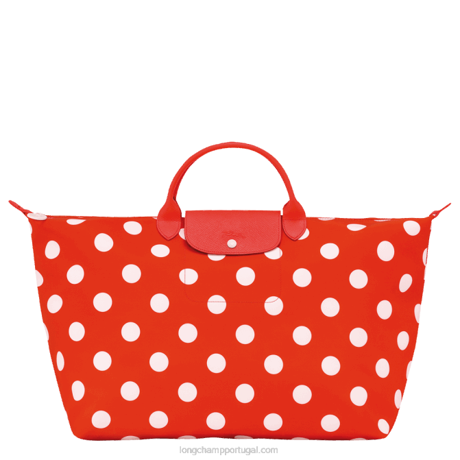 Longchamp 6DPZ782 laranja homens mala de viagem coleção le pliage s