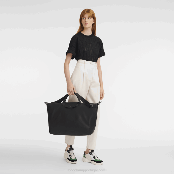 Longchamp 6DPZ783 preto homens mala de viagem le pliage xtra s