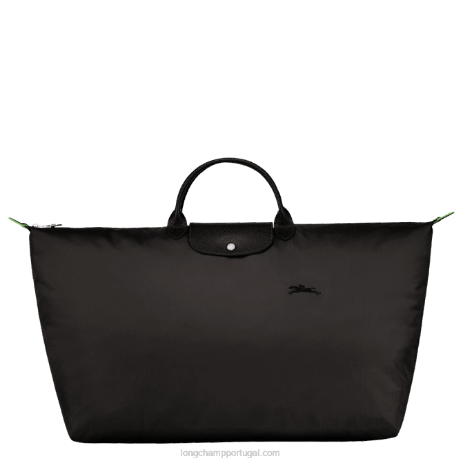 Longchamp 6DPZ793 preto homens mala de viagem verde le pliage m