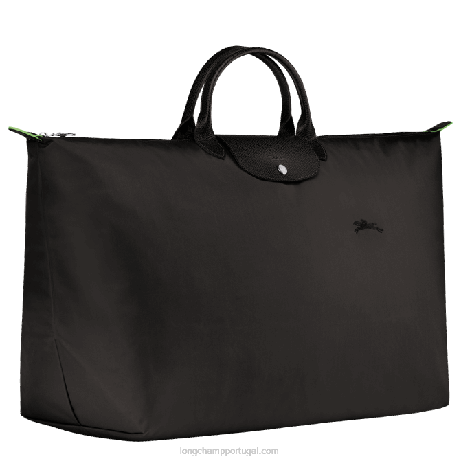 Longchamp 6DPZ793 preto homens mala de viagem verde le pliage m