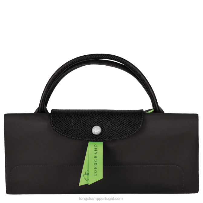 Longchamp 6DPZ793 preto homens mala de viagem verde le pliage m