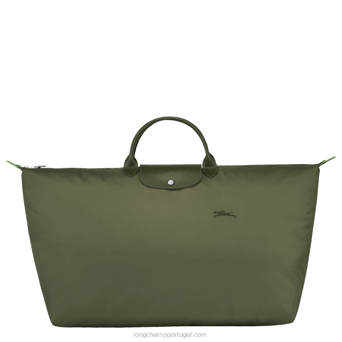 Longchamp 6DPZ794 floresta homens mala de viagem verde le pliage m