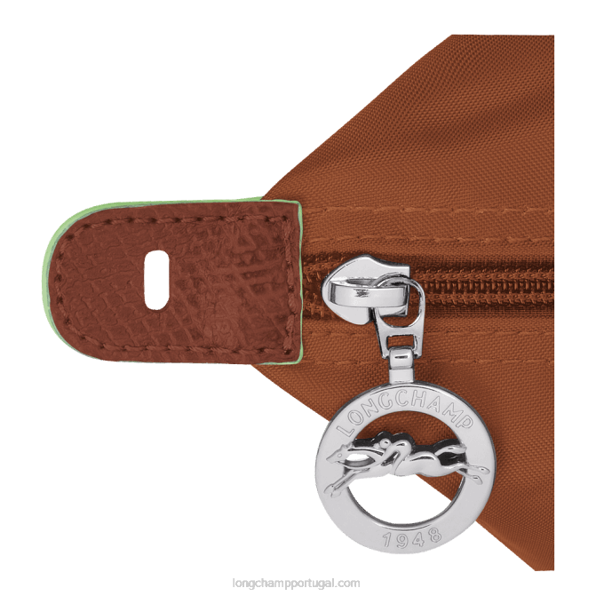 Longchamp 6DPZ795 conhaque homens mala de viagem verde le pliage m
