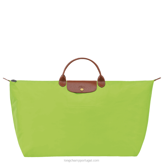 Longchamp 6DPZ813 luz verde homens mala de viagem original le pliage m