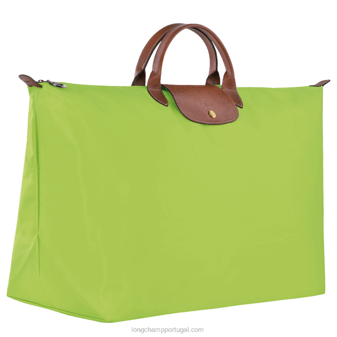 Longchamp 6DPZ813 luz verde homens mala de viagem original le pliage m