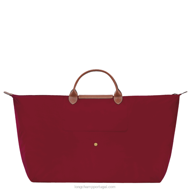 Longchamp 6DPZ814 vermelho homens mala de viagem original le pliage m