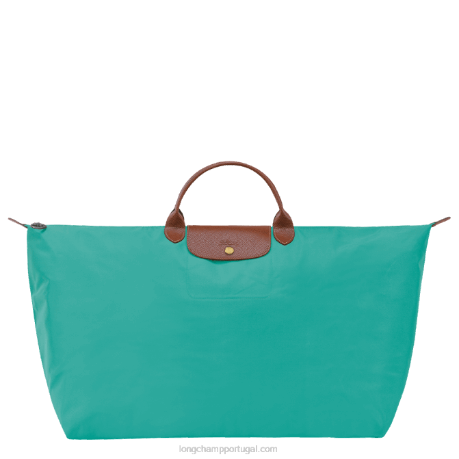 Longchamp 6DPZ816 turquesa homens mala de viagem original le pliage m